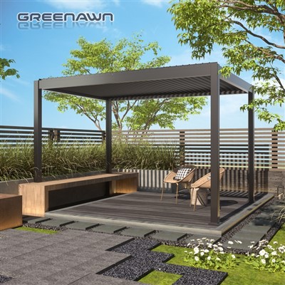 Vodotesná kovová pergola Garden Arbor Black