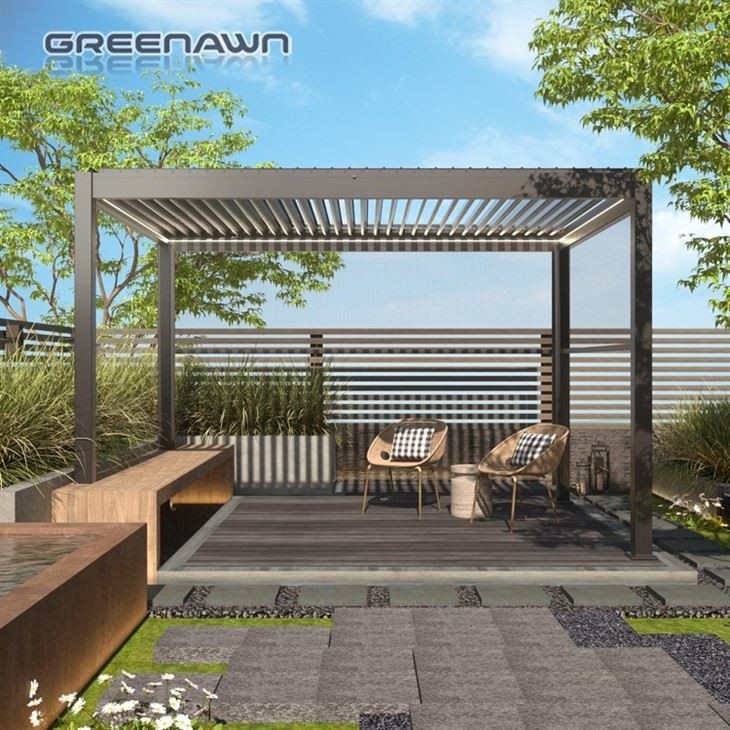 Waterproof Garden Arbour Black Metal Pergola