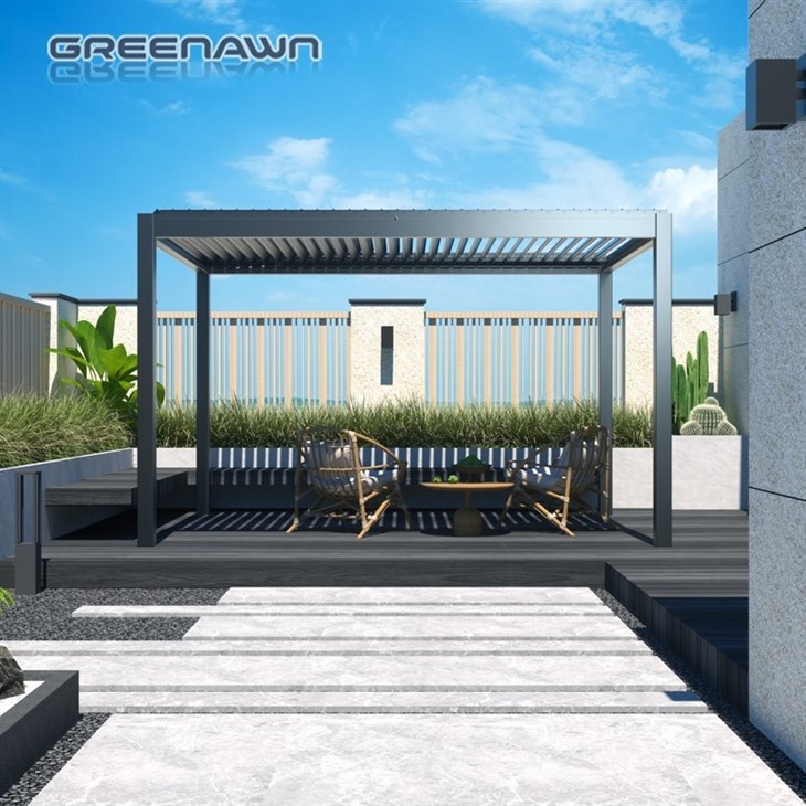 Waterproof Garden Arbour Black Metal Pergola